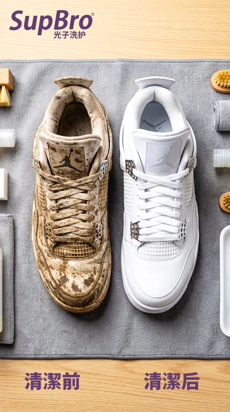 SUPBRO Jordan cleaning before and after