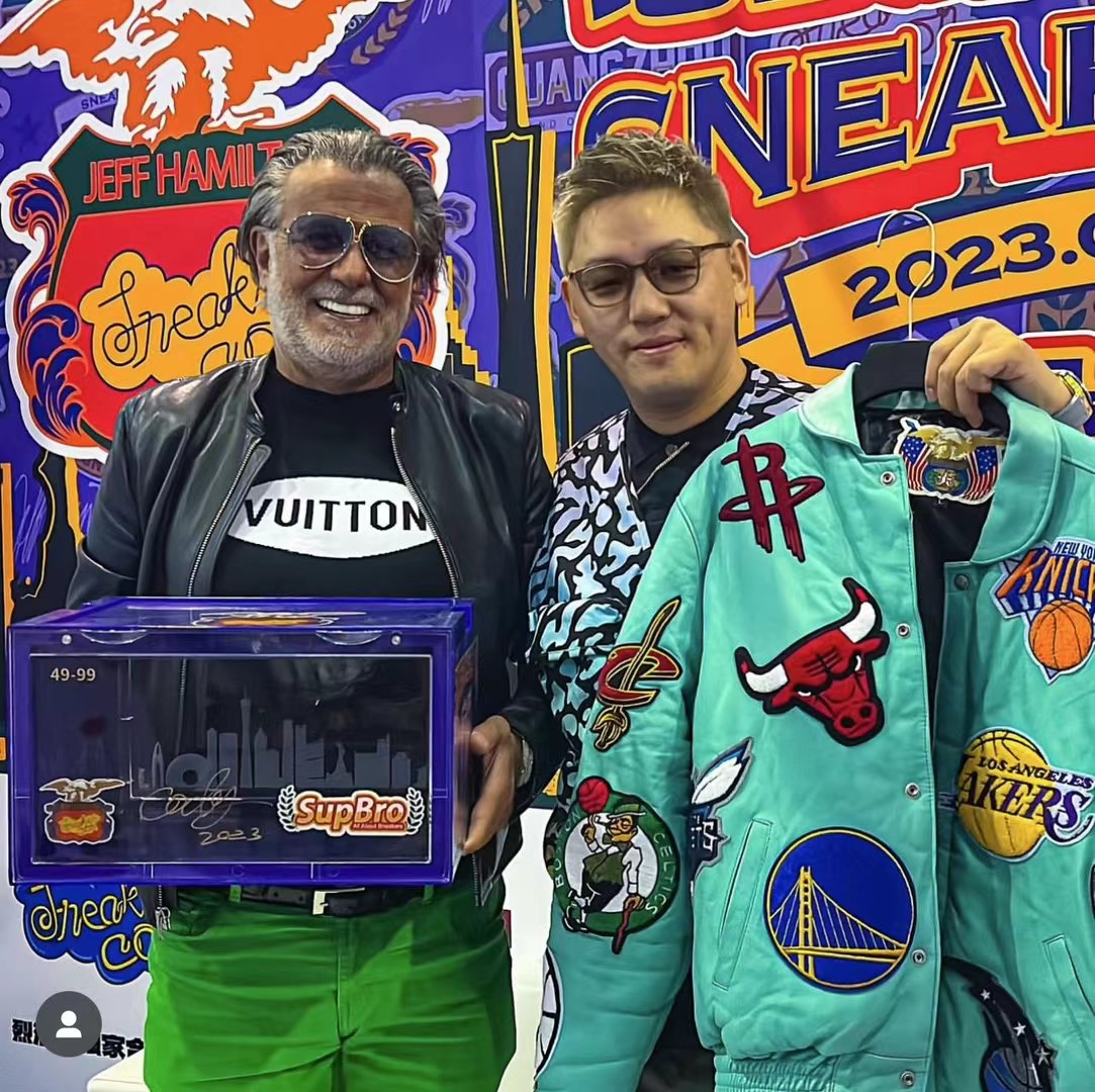 Cody with Jeff Hamilton at a sneaker culture event