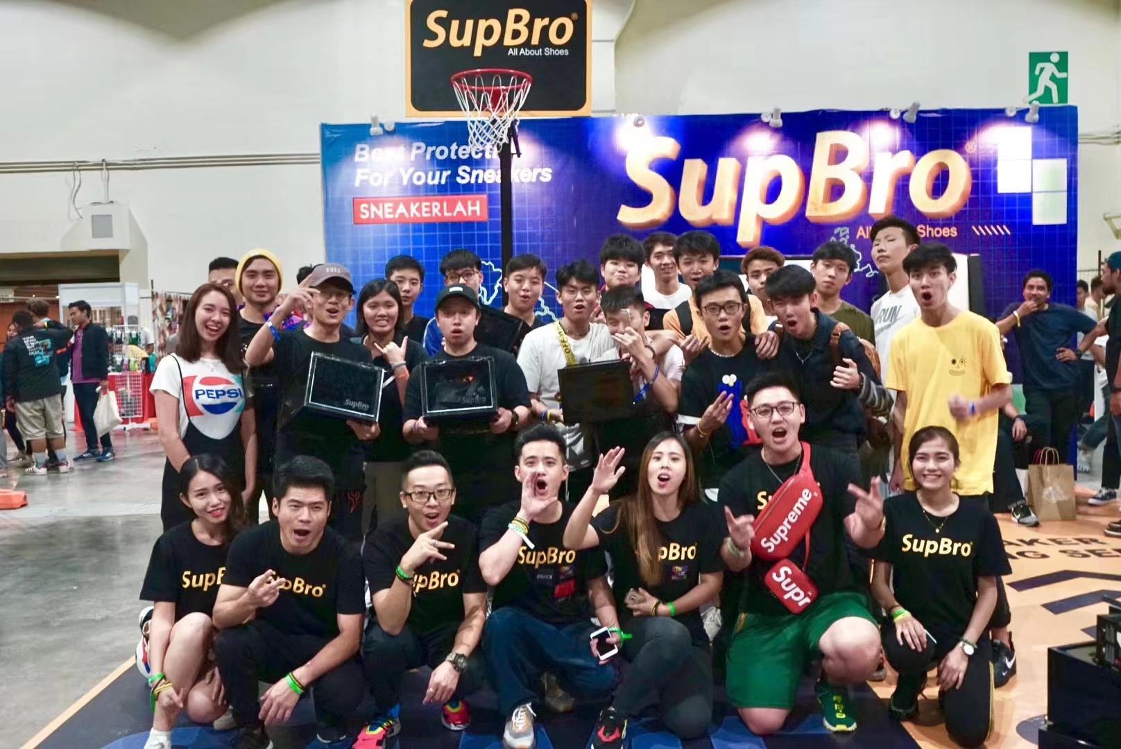 SUPBRO team at SNEAKERLAH in Malaysia