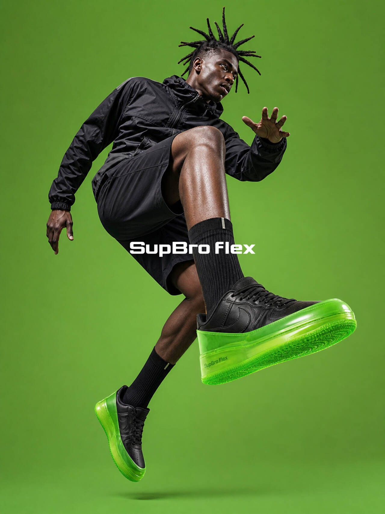 SUPBRO FLEX lime action campaign
