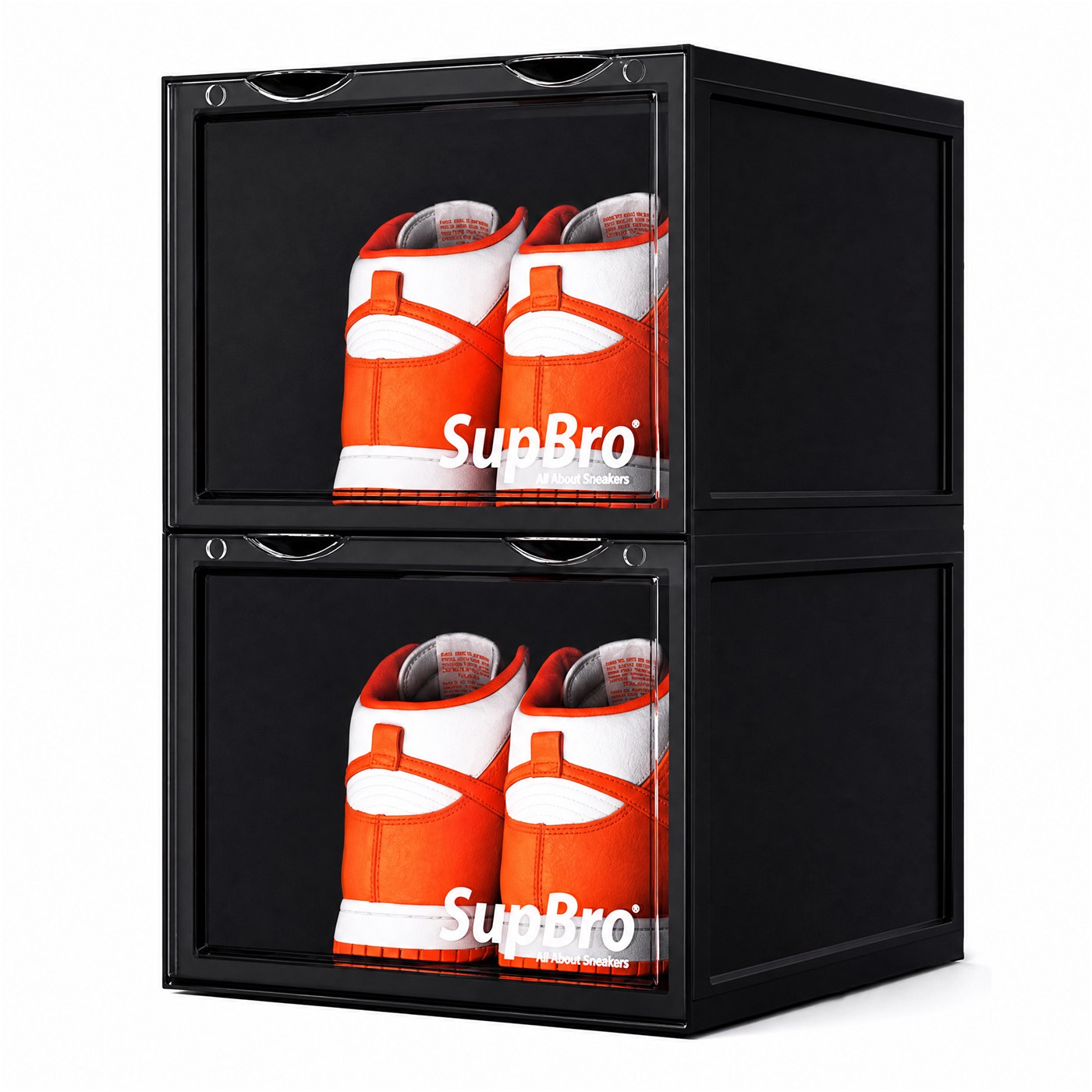 SupBro black sneaker storage display box